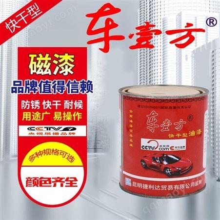 車壹方醇酸快干磁漆0.6kg24瓶/件云南昆明防銹漆金屬漆