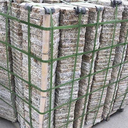 龙眼面 山东黄锈石0.8公分厚超薄板黄锈石花岗岩批发 亚光面