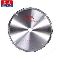 东成 合金木工锯片铝用梯平齿切割片12*120T合金圆锯片300*3.2*25.4*120T 单片装
