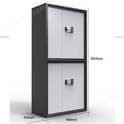 通体双门金属文件柜W210型钢制加厚办公室资料保密柜