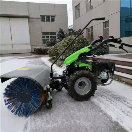 小型手推式扫雪机 公园广场多功能除雪机家用 燃油抛雪机